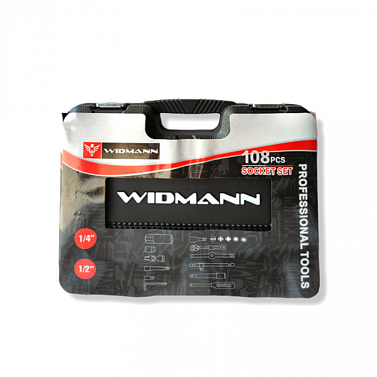 Widmann 108-delige professionele doppenset - 1/4″ en 1/2″