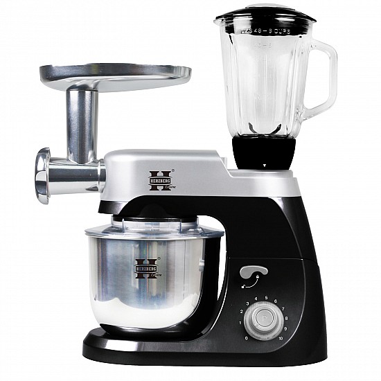 Herzberg HG-5029: 3 in 1 800 W Standmixer Met Planetaire Slagkracht Zwart