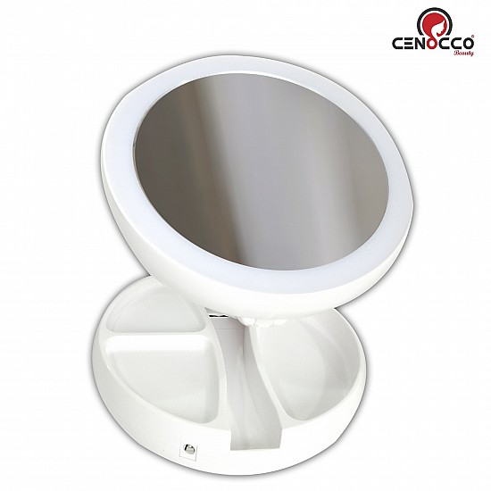 Cenocco Opvouwbare LED-Make-Upspiegel