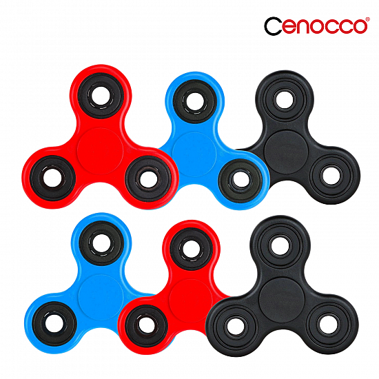 Cenocco Set van 6 Sensory Fidget Spinner Speelgoed