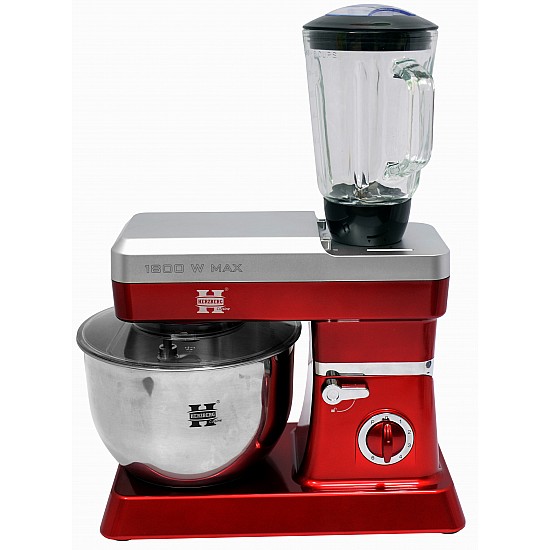 Herzberg HG-5065: 2 in 1 6,5L Standmixer en 1,7 Blender - 1200W Rood