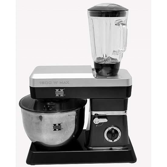 Herzberg HG-5065: 2 in 1 6,5L Standmixer en 1,7 Blender - 1200W Zwart