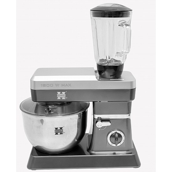 Herzberg HG-5065: 2 in 1 6,5L Standmixer en 1,7 Blender - 1200W Zilver