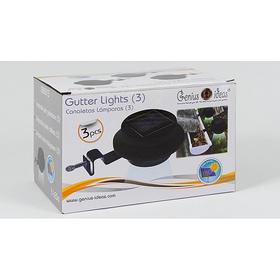 Genius Ideas Regengoot Solar Light- Set van 3