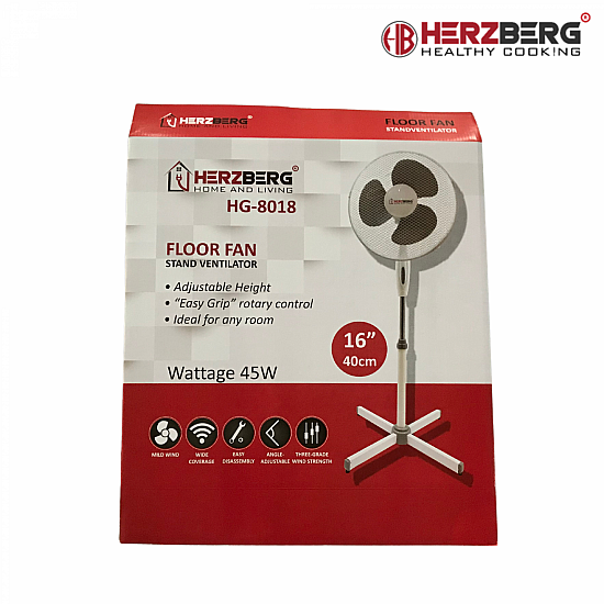 Herzberg HG-8018: 16-inch Stand Oscillerende Ventilator