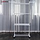 Herzberg HG-8034WHT: Moving Clothes Rack - Wit