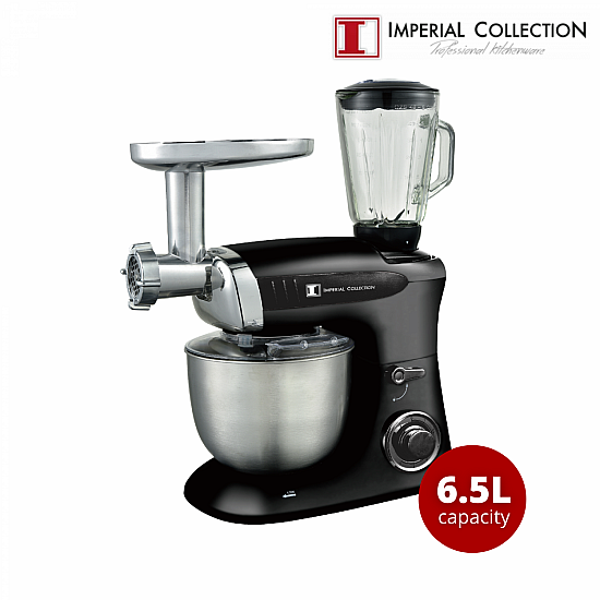 Imperial Collection Multifunctionele Keukenmixer, Blender, Vleesmolen Zwart