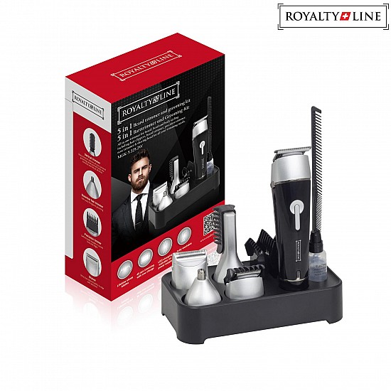 Royalty Line 5-in-1 Waterdichte Tondeuse en Grooming Kit