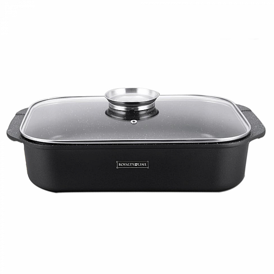 Royalty Line RL-ACR34: 34cm Marmeren Braadpan Met Coating