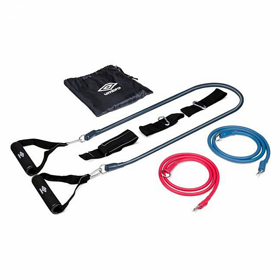 Umbro ED-26918: 9-Delige Resistance Tube Bands Kit Oefentoestel