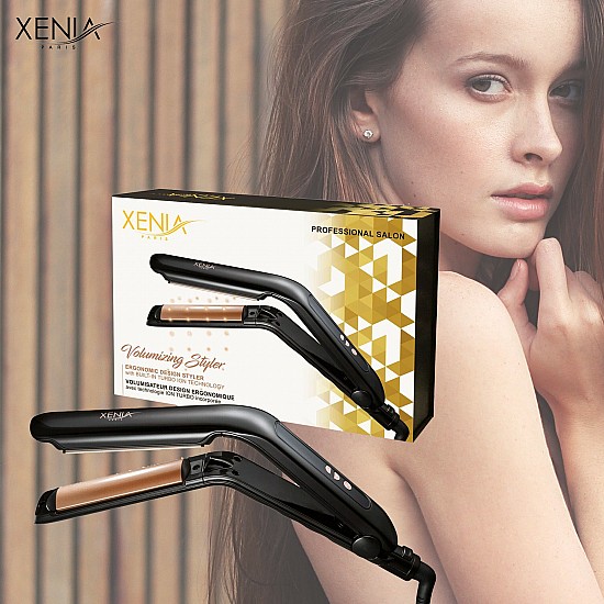 Xenia Paris TL-291223: Stijltang en Volumizing Styler met Paddle